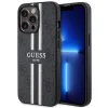 Guess GUHMP13LP4RPSK iPhone 13 Pro / 13 6.1” fekete/fekete kemény tok 4G Printed Stripes MagSafe tok - 1
