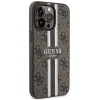 Guess GUHMP13XP4RPSW iPhone 13 Pro Max 6.7" barna/barna keménytok 4G Printed Stripes MagSafe tok - 4