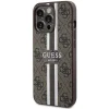 Guess GUHMP13XP4RPSW iPhone 13 Pro Max 6.7" barna/barna keménytok 4G Printed Stripes MagSafe tok - 2