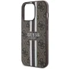 Guess GUHMP13XP4RPSW iPhone 13 Pro Max 6.7" barna/barna keménytok 4G Printed Stripes MagSafe tok - 6