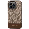 Guess GUHMP14LHGCFSEW iPhone 14 Pro 6.1" barna/barna kemény tok GCube Stripes MagSafe tok thumbnail