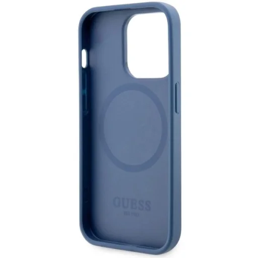 Guess GUHMP14LP4RPSB iPhone 14 Pro 6.1" kék/kék keménytok 4G Printed Stripes MagSafe tok - 7
