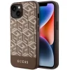 Guess GUHMP14MHGCFSEW iPhone 14 Plus 6.7" barna/barna kemény tok GCube Stripes MagSafe tok - 1