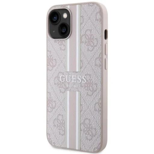 Guess GUHMP14MP4RPSP iPhone 14 Plus 6.7" ružový hardcase 4G Printed Stripes MagSafe puzdro - 2