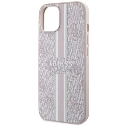 Guess GUHMP14MP4RPSP iPhone 14 Plus 6.7" ružový hardcase 4G Printed Stripes MagSafe puzdro - 6