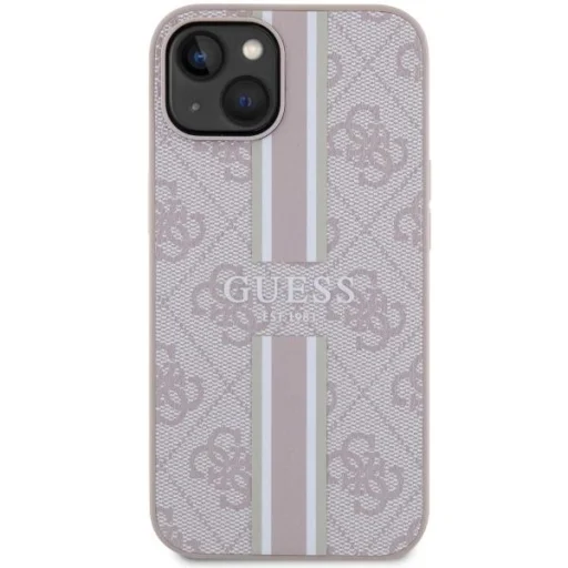 Guess GUHMP14MP4RPSP iPhone 14 Plus 6.7" ružový hardcase 4G Printed Stripes MagSafe puzdro - 3