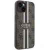 Guess GUHMP14MP4RPSW iPhone 14 Plus 6.7" barna/barna keménytok 4G Printed Stripes MagSafe tok - 4