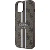 Guess GUHMP14MP4RPSW iPhone 14 Plus 6.7" barna/barna keménytok 4G Printed Stripes MagSafe tok - 6