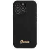 Guess GUHCP13XLSLMGBK iPhone 13 Pro Max 6.7" fekete/fekete hardcase Szilikon Script Arany Logó tok thumbnail