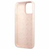 Guess GUHCP13XLSLMGLP iPhone 13 Pro Max 6.7" világos rózsaszín/kemény tok Szilikon Script Arany Logó thumbnail