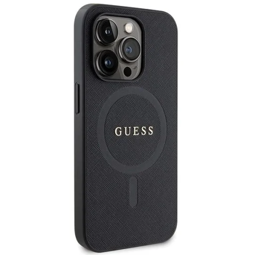 Guess GUHMP14LPSAHMCK tok tok iPhone 14 Pro - fekete Saffiano MagSafe - 4