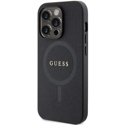 Guess GUHMP14XPSAHMCK tok iPhone 14 Pro Max 6.7" - fekete Saffiano MagSafe - 2