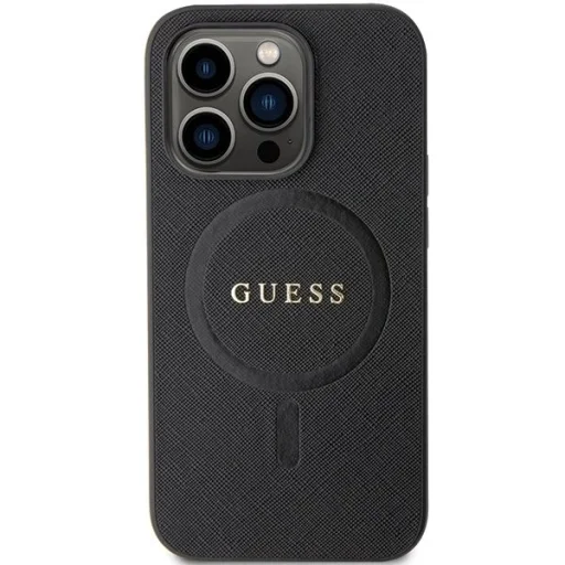 Guess GUHMP14XPSAHMCK tok iPhone 14 Pro Max 6.7" - fekete Saffiano MagSafe - 3