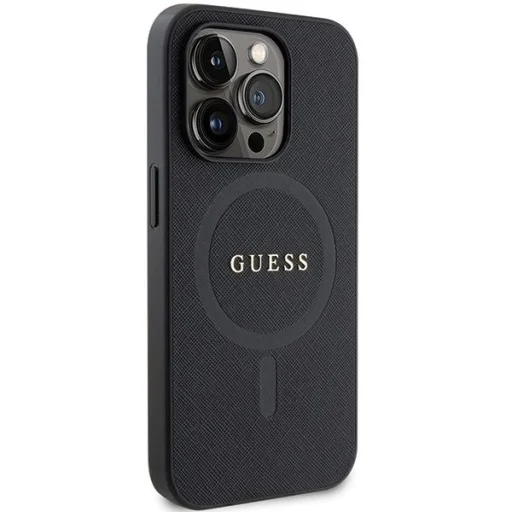 Guess GUHMP14XPSAHMCK tok iPhone 14 Pro Max 6.7" - fekete Saffiano MagSafe - 4