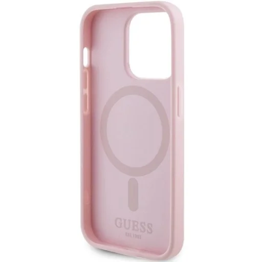 Guess GUHMP13LPSAHMCP tok iPhone 13 Pro / 13 - pink Saffiano MagSafe - 7