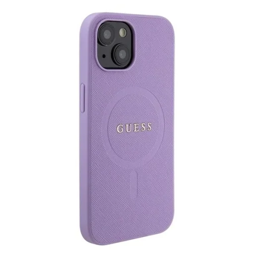 Guess Saffiano MagSafe tok iPhone 15 Plus - lila - 4