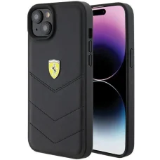 Ferrari FEHCP15MRDUK iPhone 15 Plus 6.7" fekete/fekete kemény tok Quilted Metal Logo