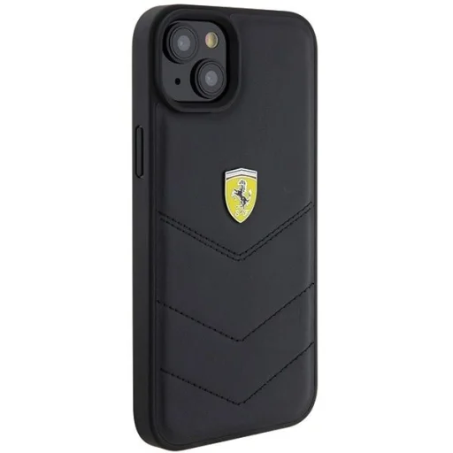 Ferrari FEHCP15MRDUK iPhone 15 Plus 6.7" fekete/fekete kemény tok Quilted Metal Logo - 4