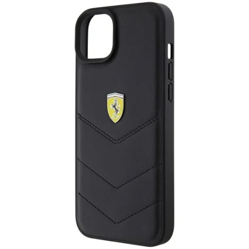 Ferrari FEHCP15MRDUK iPhone 15 Plus 6.7" fekete/fekete kemény tok Quilted Metal Logo - 6