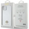 Guess GUHCP15MPS4DGPS iPhone 15 Plus 6.7" ezüst/ezüst keménytok Strass Metal Logo tok thumbnail