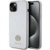 Guess GUHCP15MPS4DGPS iPhone 15 Plus 6.7" ezüst/ezüst keménytok Strass Metal Logo tok