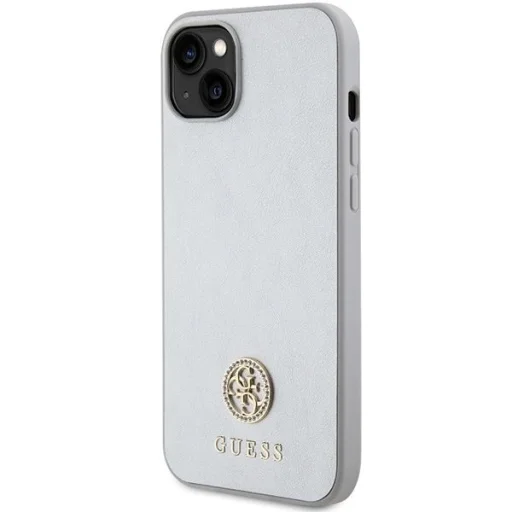Guess GUHCP15MPS4DGPS iPhone 15 Plus 6.7" ezüst/ezüst keménytok Strass Metal Logo tok - 2
