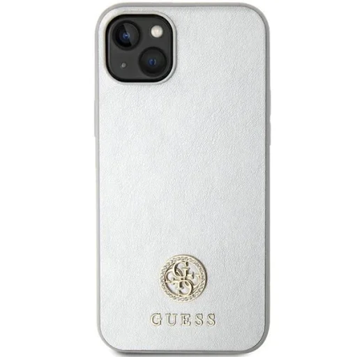 Guess GUHCP15MPS4DGPS iPhone 15 Plus 6.7" ezüst/ezüst keménytok Strass Metal Logo tok - 3