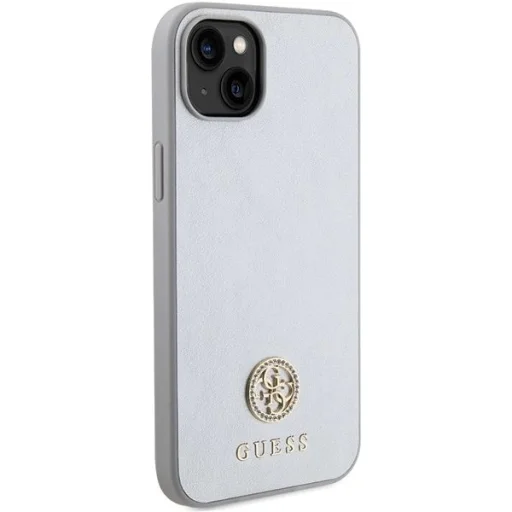 Guess GUHCP15MPS4DGPS iPhone 15 Plus 6.7" ezüst/ezüst keménytok Strass Metal Logo tok - 4