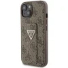 Guess Grip Stand 4G Triangle Strass tok iPhone 15 - barna thumbnail