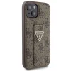 Guess Grip Stand 4G Triangle Strass tok iPhone 15 - barna thumbnail