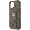 Guess Grip Stand 4G Triangle Strass tok iPhone 15 - barna thumbnail