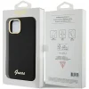 Guess szilikon Script Metal Logo & Frame tok iPhone 15 - fekete thumbnail