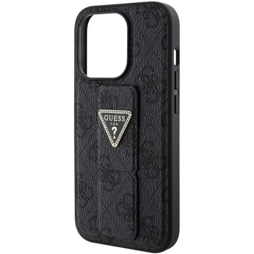Guess Grip Stand 4G Triangle Strass tok iPhone 15 Pro Max - fekete - 7