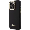 Guess Silicone Script Metal Logo & Frame tok iPhone 15 Pro Max - fekete thumbnail