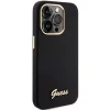 Guess Silicone Script Metal Logo & Frame tok iPhone 15 Pro Max - fekete thumbnail