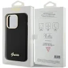 Guess Silicone Script Metal Logo & Frame tok iPhone 15 Pro Max - fekete thumbnail
