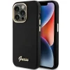 Guess Silicone Script Metal Logo & Frame tok iPhone 15 Pro Max - fekete thumbnail