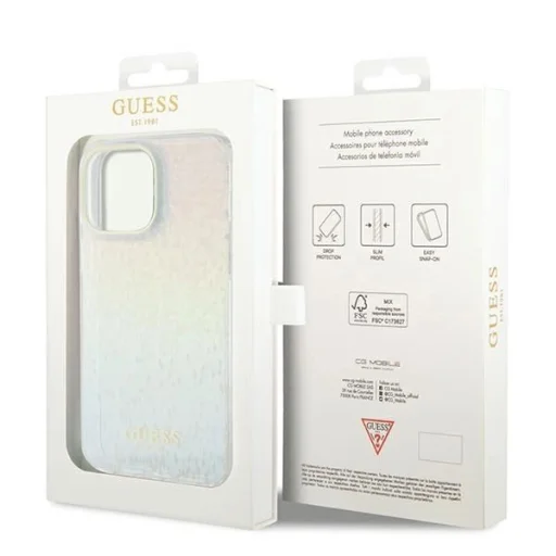 Guess IML Faceted Mirror Disco Iridescent tok iPhone 13 Pro / 13 - multicolor - 8