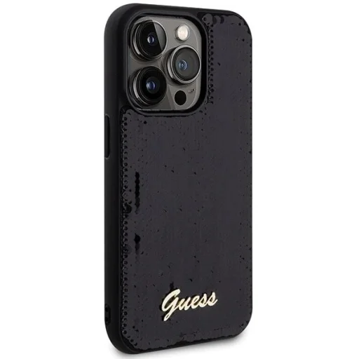 Guess Sequin Script Metal tok iPhone 13 Pro / 13 - fekete - 4