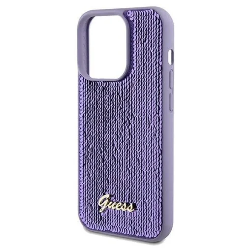 Guess Sequin Script Metal tok iPhone 13 Pro / 13 - lila - 6