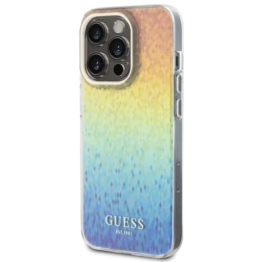 Guess IML Faceted Mirror Disco Iridescent tok iPhone 14 Pro - többszínű - 2