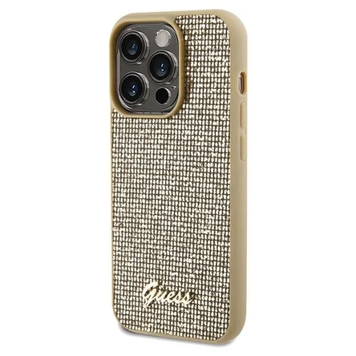 Guess Disco Metal Script tok iPhone 14 Pro - arany - 2