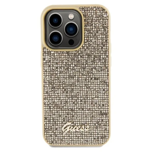 Guess Disco Metal Script tok iPhone 14 Pro - arany - 3
