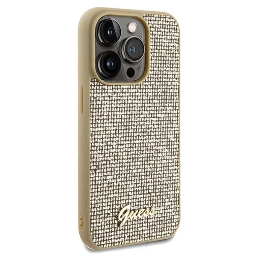 Guess Disco Metal Script tok iPhone 14 Pro - arany - 4