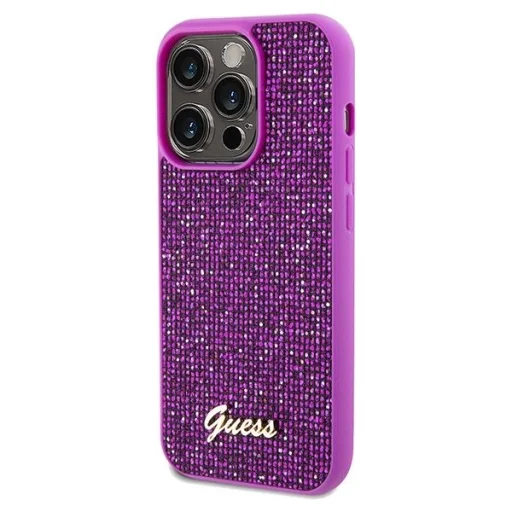 Guess Disco Metal Script tok iPhone 14 Pro - fukszia - 2