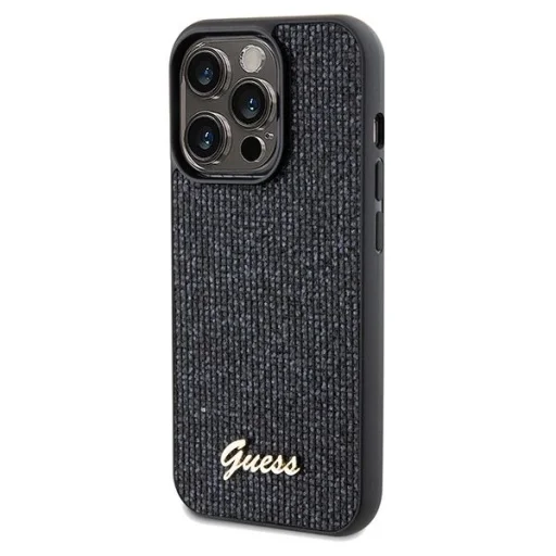 Guess Disco Metal Script tok iPhone 14 Pro Max - fekete - 2