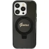 Guess Ring Stand Script Glitter MagSafe tok iPhone 12/12 Pro - fekete thumbnail