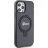 Guess Ring Stand Script Glitter MagSafe tok iPhone 12/12 Pro - fekete thumbnail