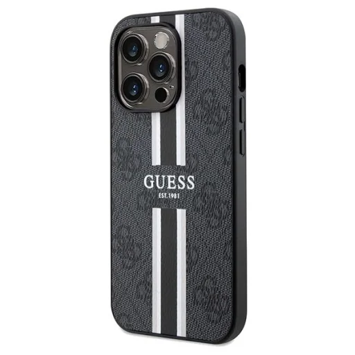 Guess 4G Printed Stripes MagSafe tok iPhone 15 Pro Max - fekete - 2
