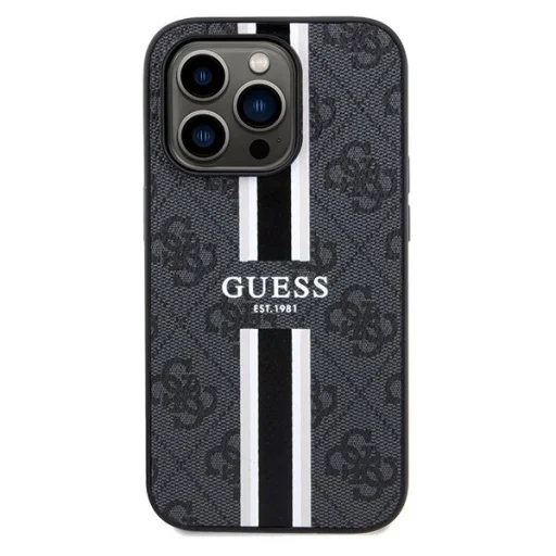 Guess 4G Printed Stripes MagSafe tok iPhone 15 Pro Max - fekete - 3